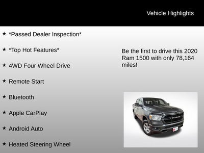 2020 RAM 1500 Big Horn/Lone Star