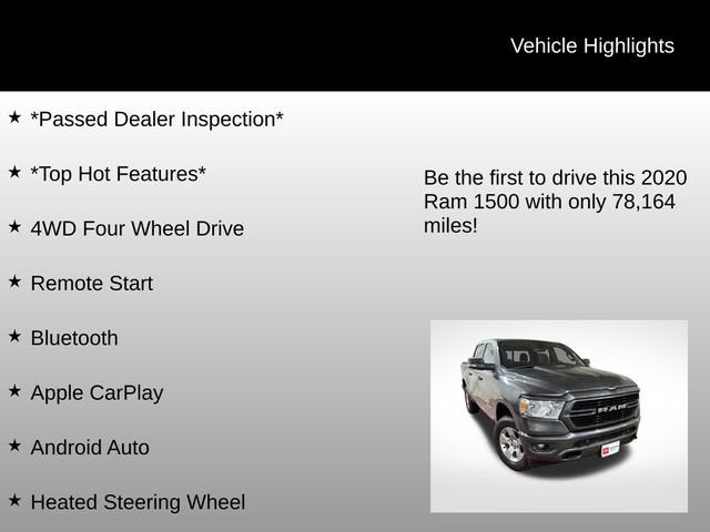 2020 RAM 1500 Big Horn/Lone Star