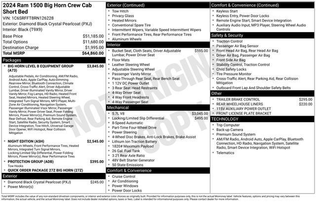 2024 RAM 1500 Big Horn/Lone Star