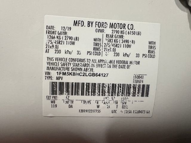 2020 Ford Explorer Platinum