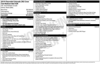 2019 Chevrolet Colorado ZR2