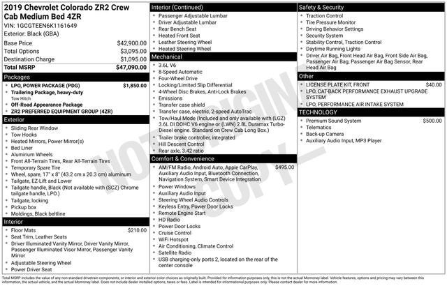 2019 Chevrolet Colorado ZR2