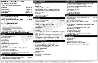 2021 GMC Yukon XL SLT