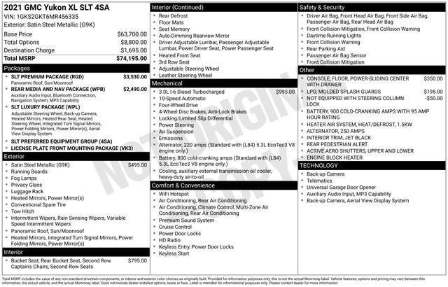 2021 GMC Yukon XL SLT