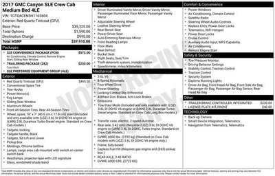 2017 GMC Canyon SLE1