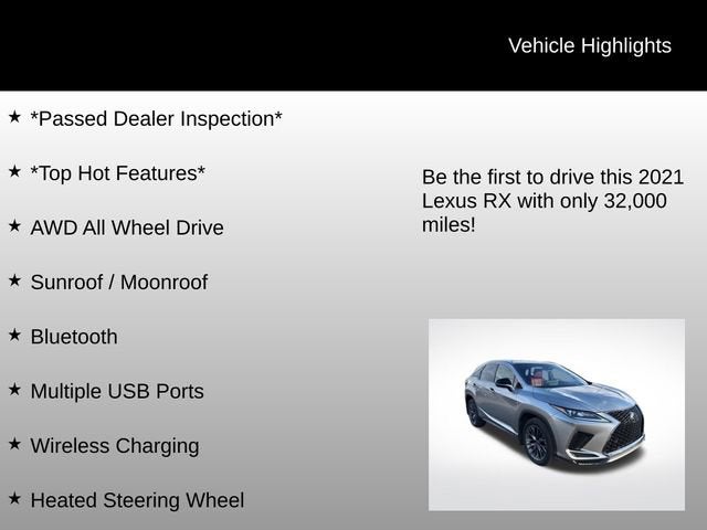 2021 Lexus RX 350 F Sport