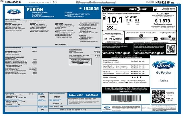 2017 Ford Fusion SE