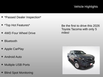 2026 Toyota Tacoma SR