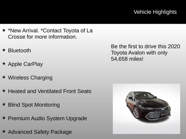 2020 Toyota Avalon Hybrid Limited