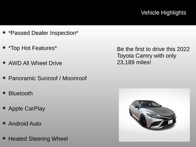 2022 Toyota Camry XSE