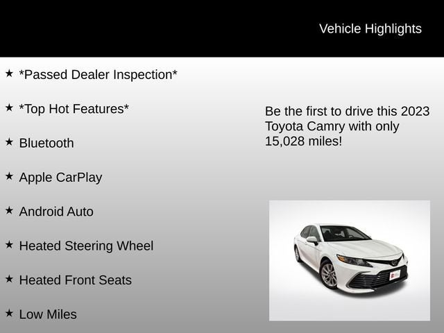 2023 Toyota Camry LE*Cold Weather Pkg*