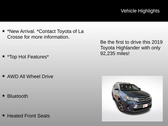 2019 Toyota Highlander LE Plus