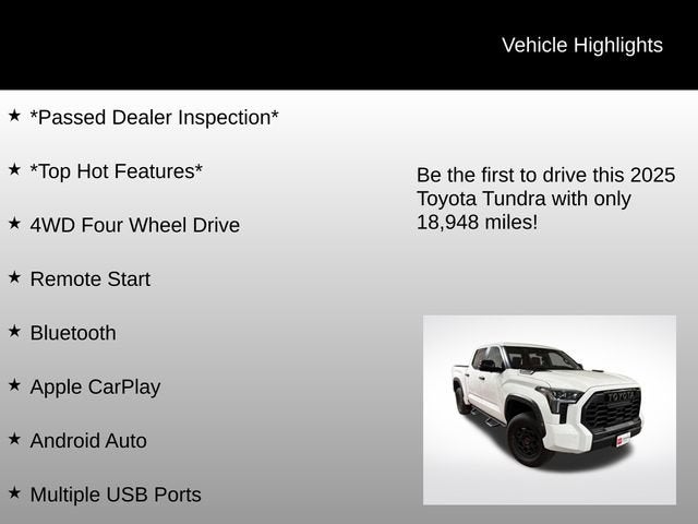 2025 Toyota Tundra Hybrid TRD Pro