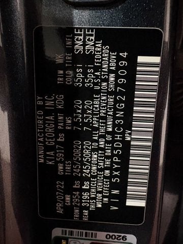 2022 Kia Telluride SX