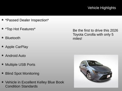 2026 Toyota Corolla LE