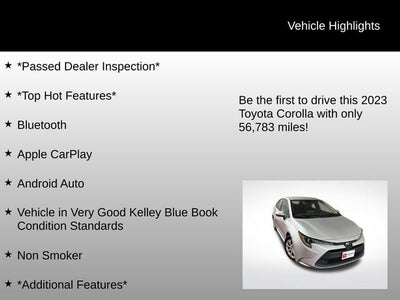 2023 Toyota Corolla LE