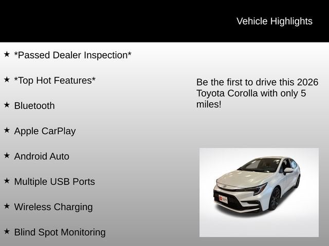 2026 Toyota Corolla SE