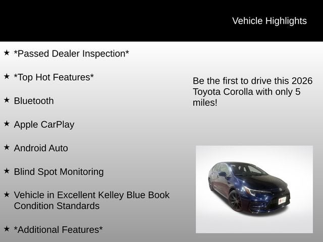 2026 Toyota Corolla Hybrid SE