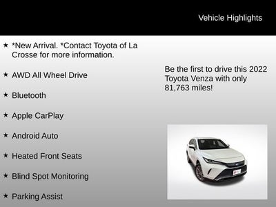 2022 Toyota Venza XLE