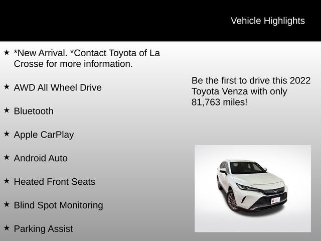 2022 Toyota Venza XLE