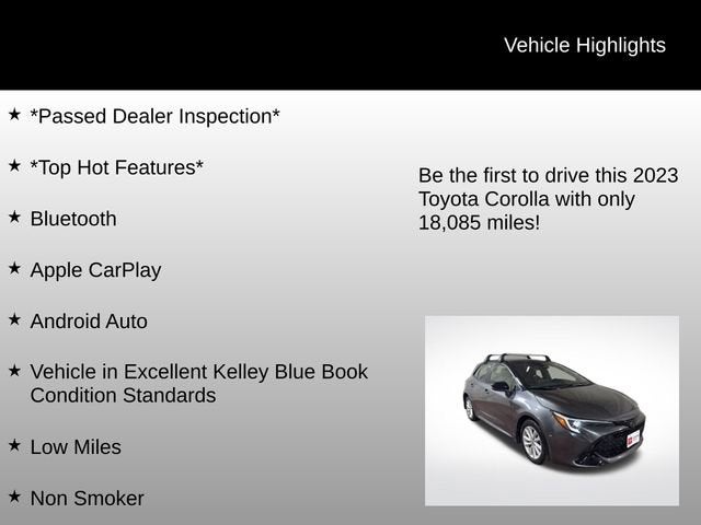 2023 Toyota Corolla Hatchback SE