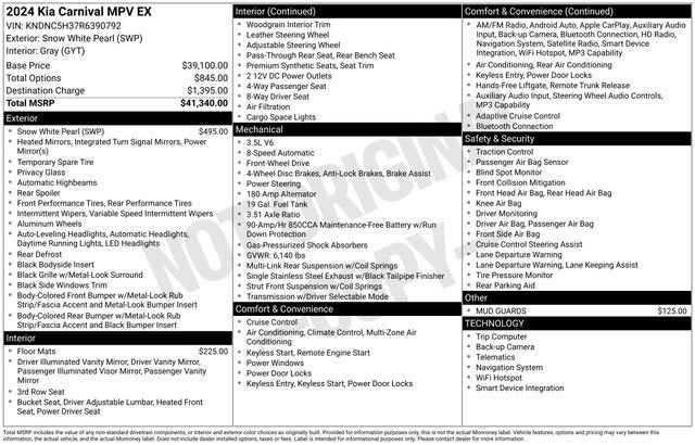 2024 Kia Carnival EX