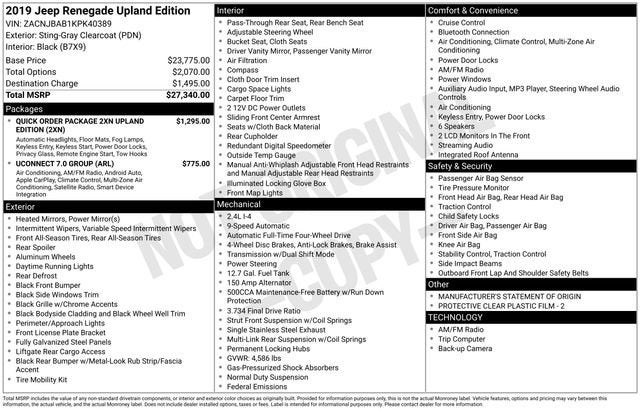 2019 Jeep Renegade Sport