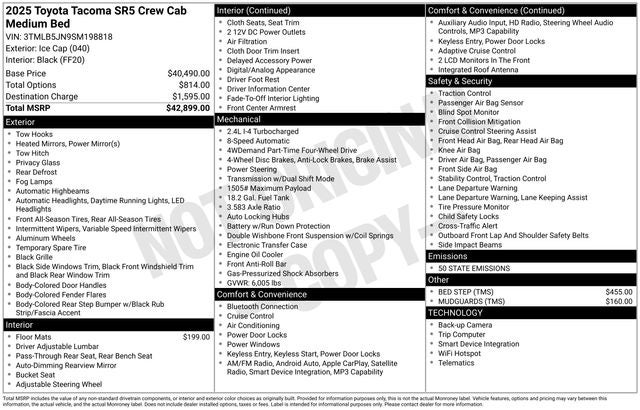 2025 Toyota Tacoma SR5