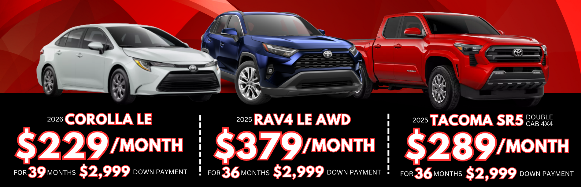 Toyota Lease Specials