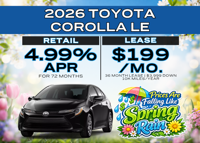 2026 TOYOTA COROLLA LE