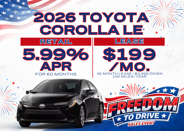 2026 TOYOTA COROLLA LE