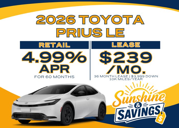 2026 TOYOTA PRIUS LE