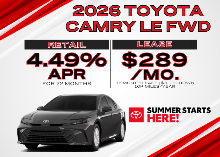 2026 TOYOTA CAMRY LE