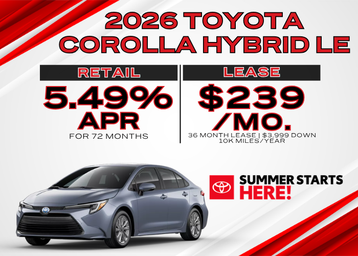 2026 TOYOTA COROLLA HYBRID