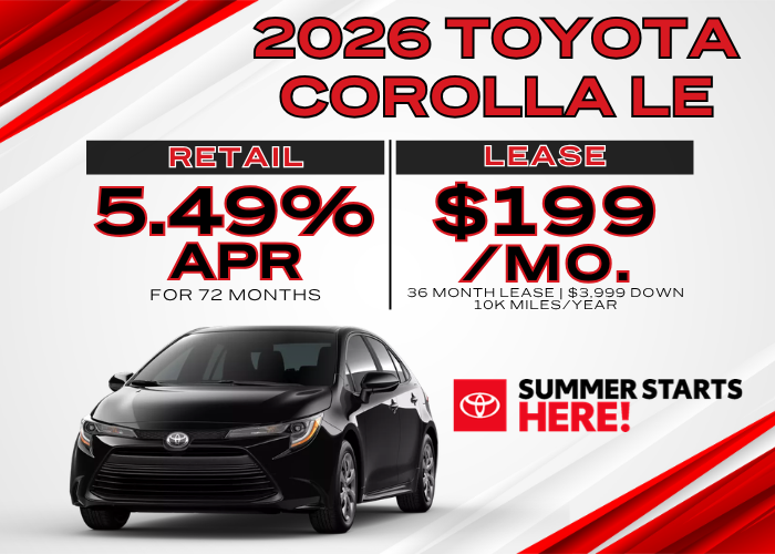 2026 TOYOTA COROLLA LE