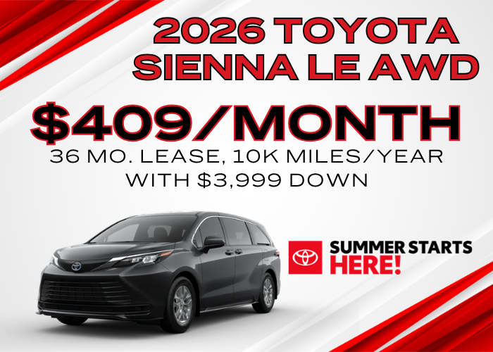 2026 TOYOTA SIENNA LE AWD